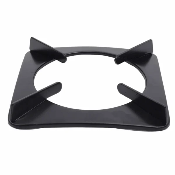 MS Coated Square Sheet Pan Support for LPG Gas Stove – Durable Stove Stand, Matte Finish (Pack of 2)