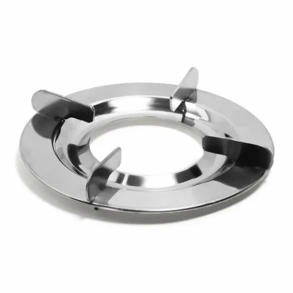 Stainless Steel Round Vs2 Pan Support for LPG Gas Stove – Durable Stove Stand, Silver Finish (Pack of 2)